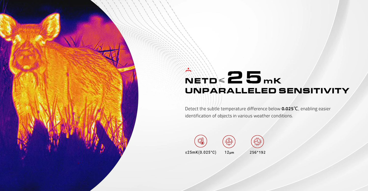 PARD Leopard 256 Thermal Imaging Monocular Waterproof Hunting Digital Camera NETD 25mK 12μm PIP Seneor Resolution 256*192